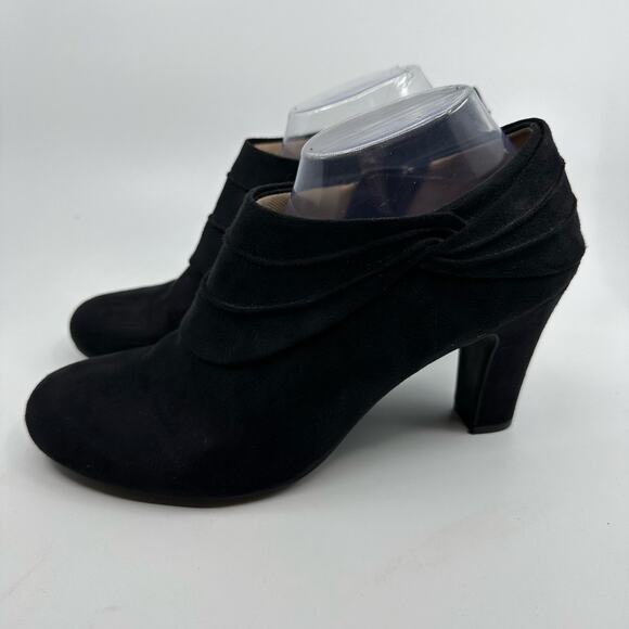 LifeStride Corie Ankle Bootie Microsuede Round Toe Black Womens Size US 10 EU 40 - Picture 6 of 8